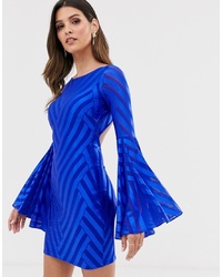 blaues figurbetontes Kleid von City Goddess