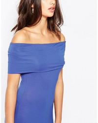 blaues figurbetontes Kleid von Asos