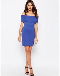 blaues figurbetontes Kleid von Asos