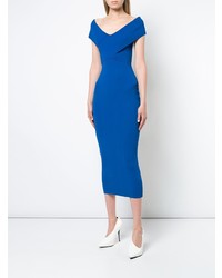 blaues figurbetontes Kleid von SOLACE London