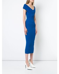 blaues figurbetontes Kleid von SOLACE London