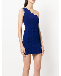 blaues figurbetontes Kleid von David Koma