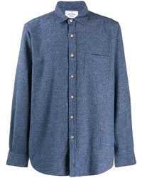 blaues Flanell Langarmhemd von Portuguese Flannel