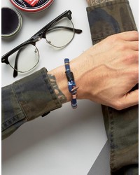 blaues geflochtenes Armband von Icon Brand