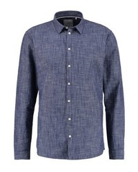 blaues gepunktetes Langarmhemd von Minimum
