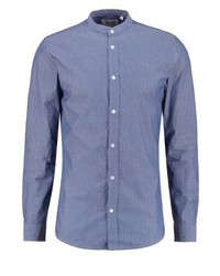 blaues gepunktetes Langarmhemd von ONLY & SONS