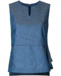 blaues gerade geschnittenes Kleid aus Jeans von ESTNATION