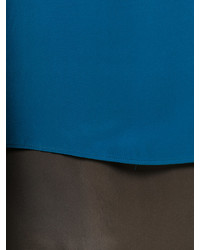 blaues gerade geschnittenes Kleid aus Seide von Antonia Zander