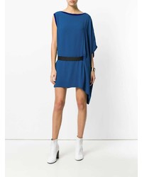 blaues gerade geschnittenes Kleid von Hermès Vintage