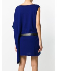 blaues gerade geschnittenes Kleid von Hermès Vintage