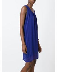 blaues gerade geschnittenes Kleid von Minimarket
