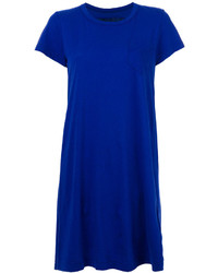 blaues gerade geschnittenes Kleid von Sacai