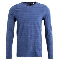 blaues horizontal gestreiftes Langarmshirt von Esprit