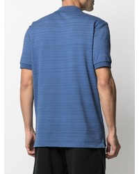 blaues horizontal gestreiftes Polohemd von PS Paul Smith