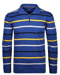 blaues horizontal gestreiftes Sweatshirt von RAGMAN