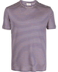 blaues horizontal gestreiftes T-Shirt mit einem Rundhalsausschnitt von Altea
