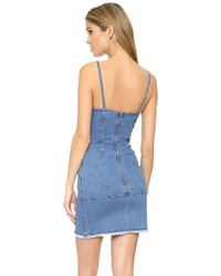 blaues figurbetontes Kleid aus Jeans von Nicholas