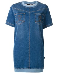 blaues Jeans Freizeitkleid von Love Moschino