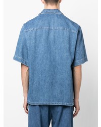 blaues Jeans Kurzarmhemd von Marni