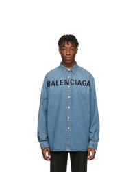 blaues Jeanshemd von Balenciaga