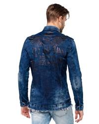 blaues Jeanshemd von Cipo & Baxx