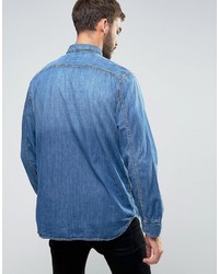 blaues Jeanshemd von Nudie Jeans