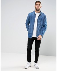 blaues Jeanshemd von Nudie Jeans