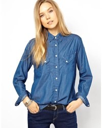blaues Jeanshemd von Denham Jeans