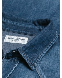 blaues Jeanshemd von Saint Laurent