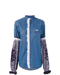 blaues Jeanshemd von Forte Dei Marmi Couture