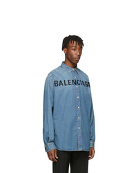 blaues Jeanshemd von Balenciaga