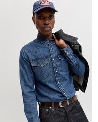 blaues Jeanshemd von Jack & Jones