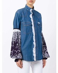 blaues Jeanshemd von Forte Dei Marmi Couture