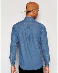 blaues Jeanshemd von Pull&Bear