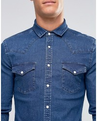 blaues Jeanshemd von Asos