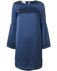 blaues Kleid von Semi-Couture