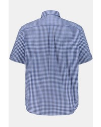 blaues Kurzarmhemd mit Vichy-Muster von JP1880