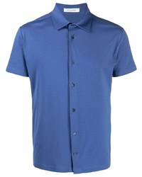 blaues Kurzarmhemd von Cruciani