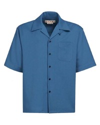 blaues Kurzarmhemd von Marni