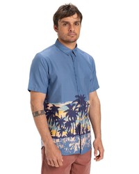 blaues Kurzarmhemd von Quiksilver