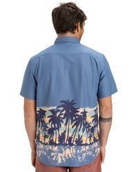 blaues Kurzarmhemd von Quiksilver