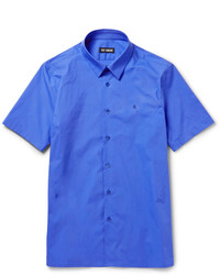 blaues Kurzarmhemd von Raf Simons