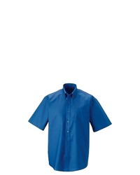 blaues Kurzarmhemd von Russell