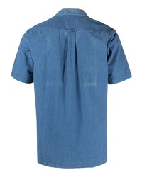 blaues Kurzarmhemd von Xacus