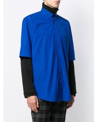 blaues Kurzarmhemd von Balenciaga