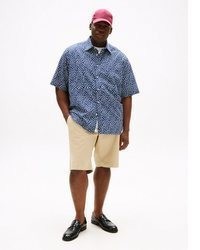 blaues Kurzarmhemd von Tommy Hilfiger Big & Tall
