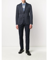 blaues Langarmhemd mit Paisley-Muster von Etro