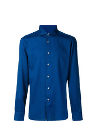 blaues Langarmhemd von Borriello