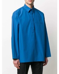blaues Langarmhemd von Valentino