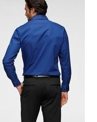 blaues Langarmhemd von BRUNO BANANI